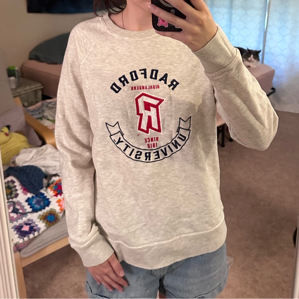 Radford University embroidered sweatshirt